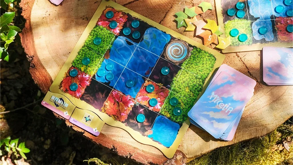 Най-новата игра за строене на карти на Ravensburger е пълна с гъбни забавления.