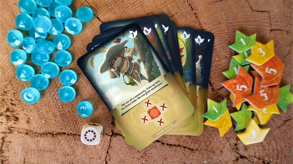 Най-новата игра за строене на карти на Ravensburger е пълна с гъбни забавления.
