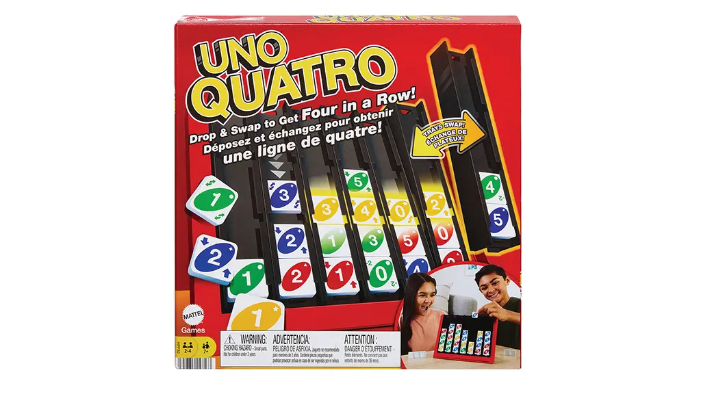 Започнете четворка с Mattel UNO Quatro!