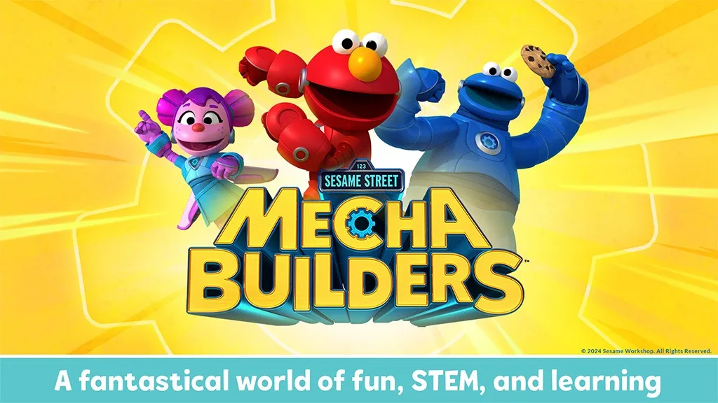 Децата могат да станат STEM герои с приложението Mecha Builders на Sesame Workshop