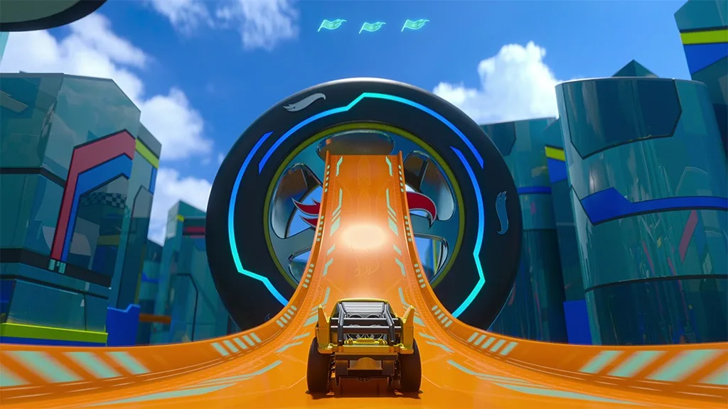 Завърти моторите за официалния трейлър на Hot Wheels Accelerate!