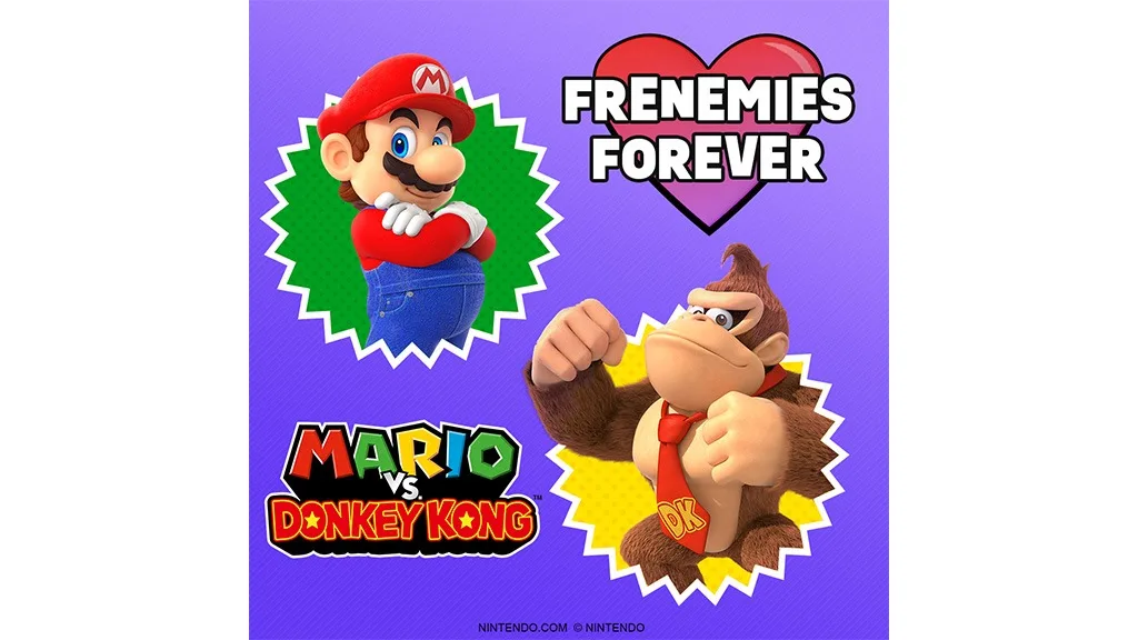 Празнувайте съперничеството на връзките на Деня на влюбените с играта Mario vs. Donkey Kong.