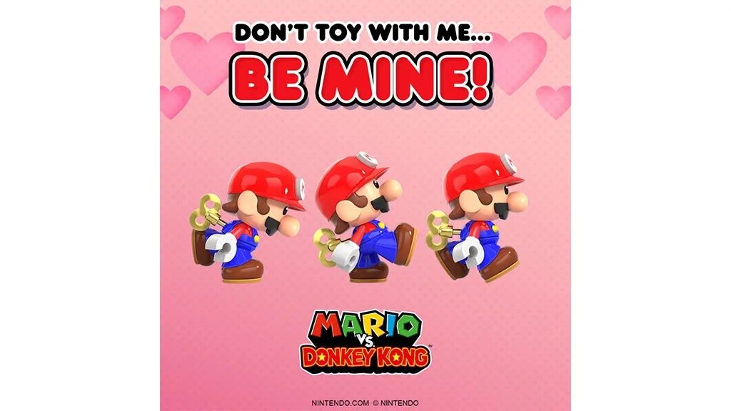 Празнувайте съперничеството на връзките на Деня на влюбените с играта Mario vs. Donkey Kong.