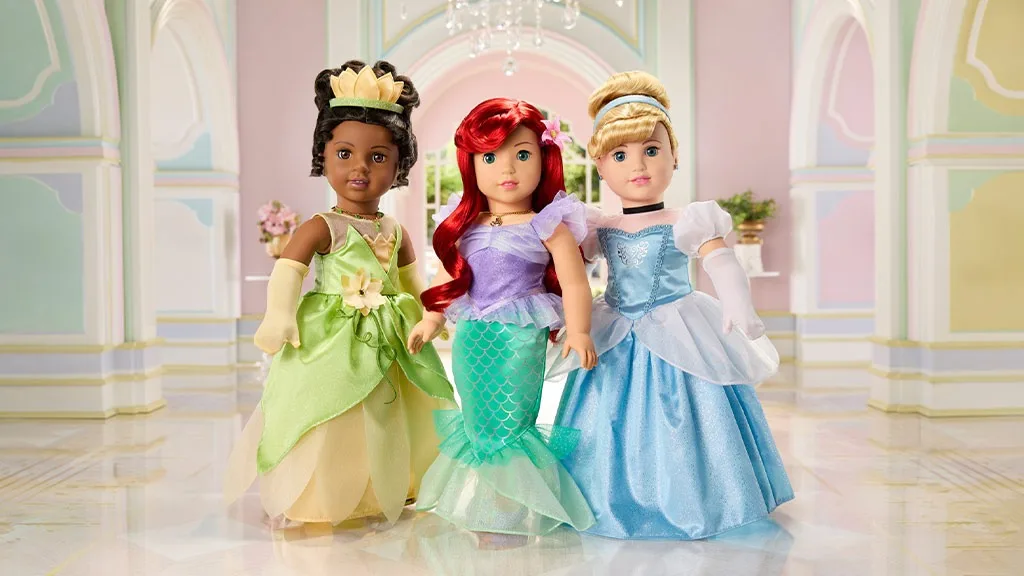 Децата вече могат да играят с куклите American Girl в компанията на Ариел, Тиана и Пепеляшка