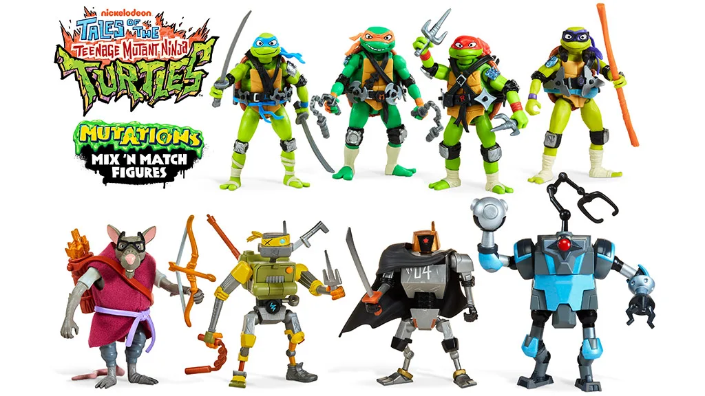 Истинско вълнуващо приключение ще бъде играта с фигурките Mix & Match Teenage Mutant Ninja Turtles