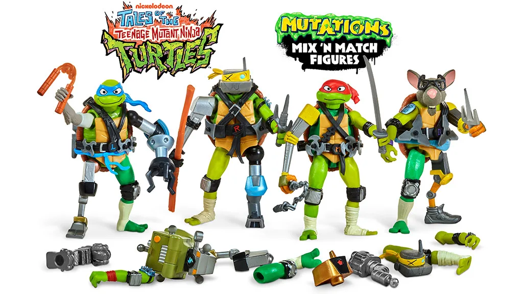 Истинско вълнуващо приключение ще бъде играта с фигурките Mix & Match Teenage Mutant Ninja Turtles