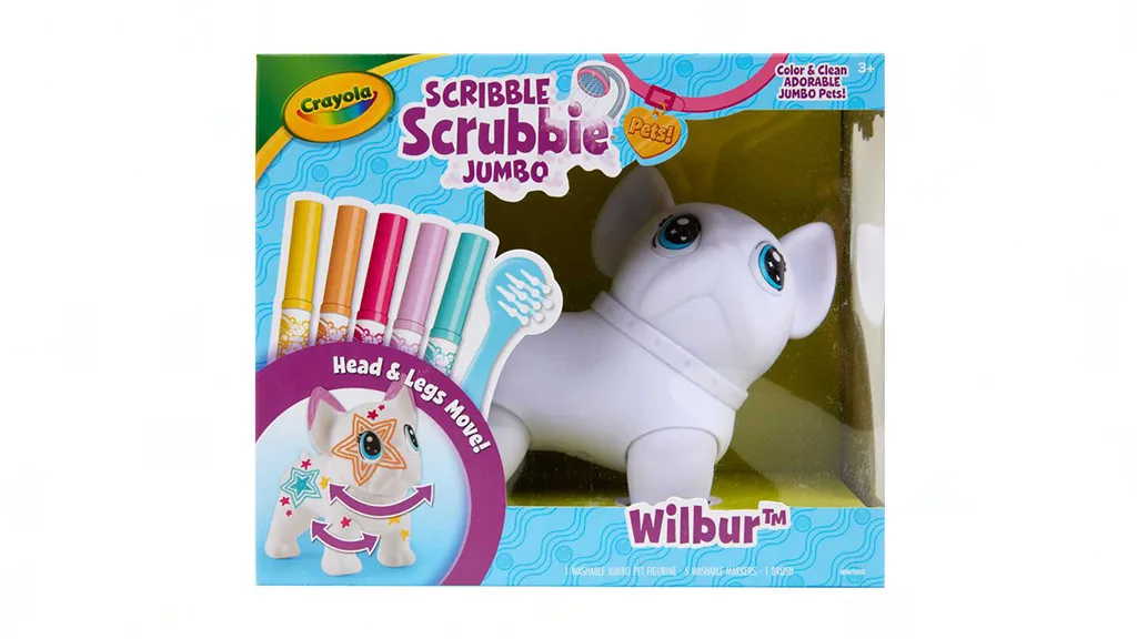 Играчка Презентация: Crayola Scribble Scrubbie - Огромен Домашен Любимец: Wilbur