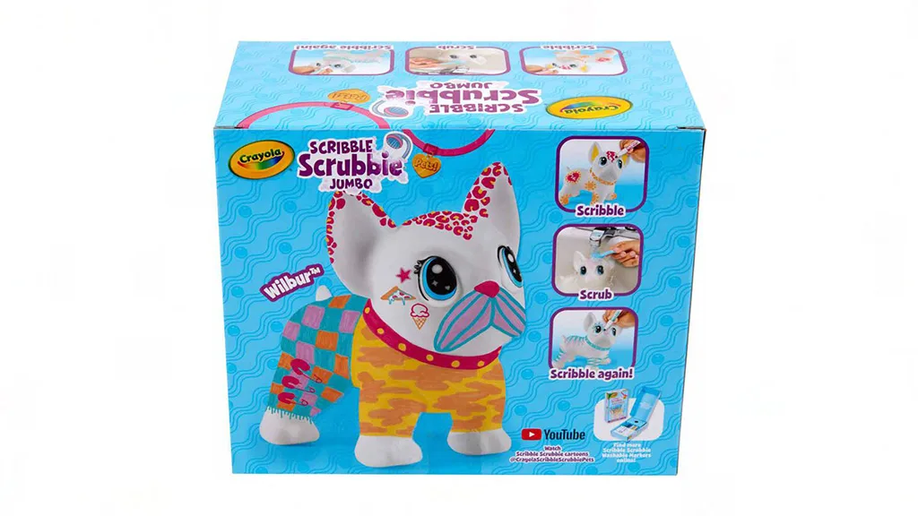 Играчка Презентация: Crayola Scribble Scrubbie - Огромен Домашен Любимец: Wilbur