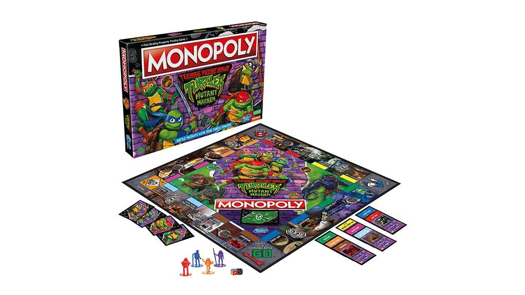 Презентация на играта: Hasbro Teenage Mutant Ninja Turtles: Mutant Mayhem Monopoly