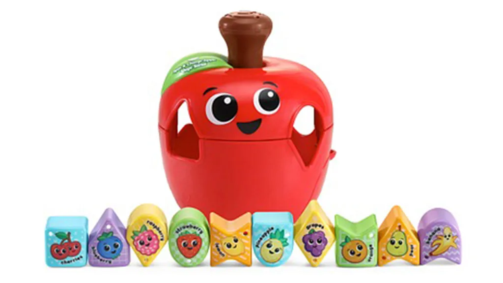 Игрална демонстрация: LeapFrog Въртяща се форма за подреждане на ябълка