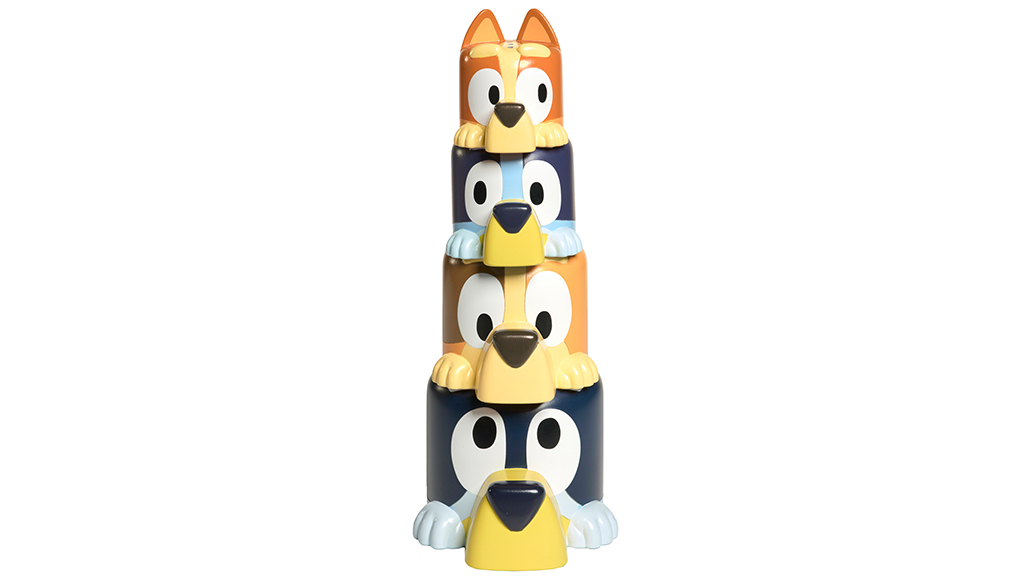 Игрална демонстрация: TOMY Toomies Bluey семейна кула за строене