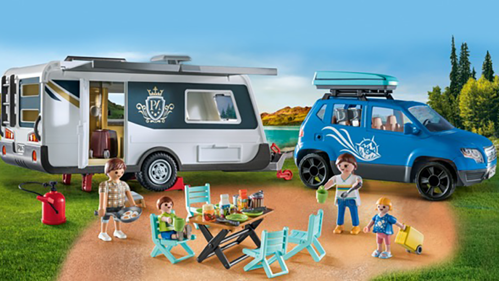 Играчка преглед: Playmobil каравана с кола