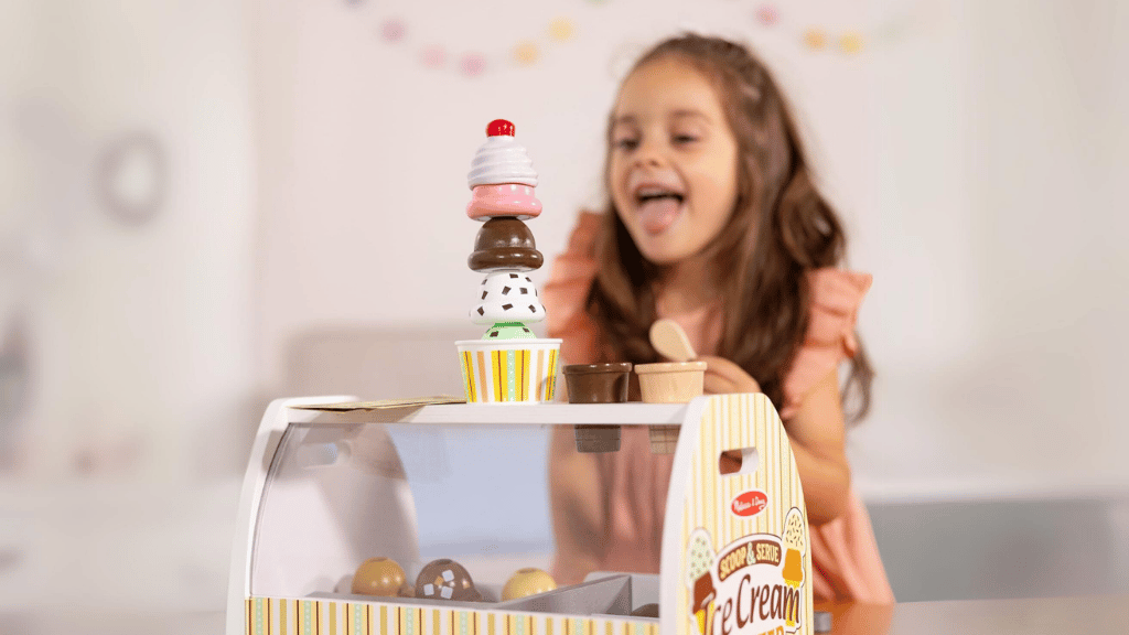 Играчка представяне: Melissa и Doug комплект за сладолед