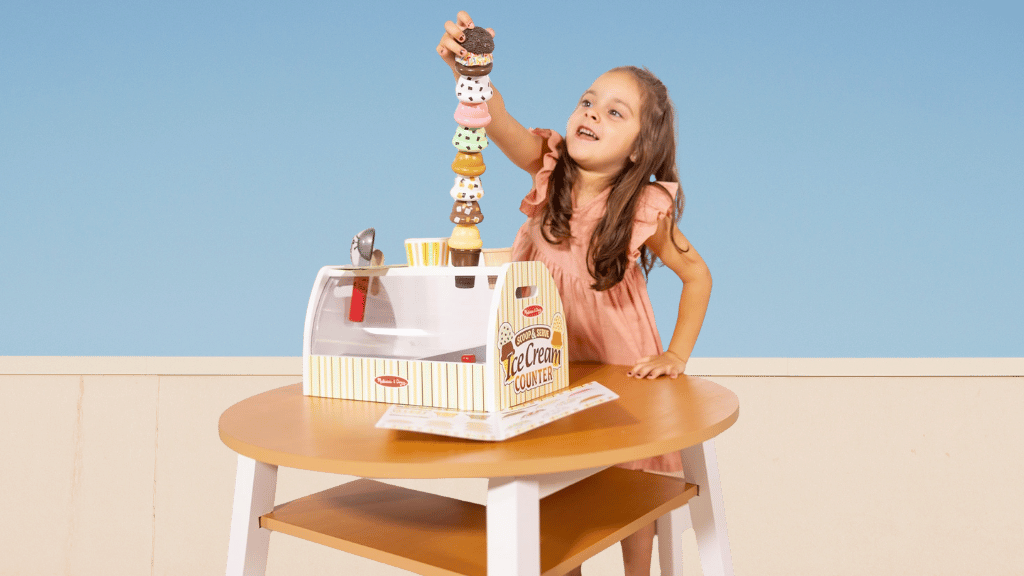 Играчка представяне: Melissa и Doug комплект за сладолед