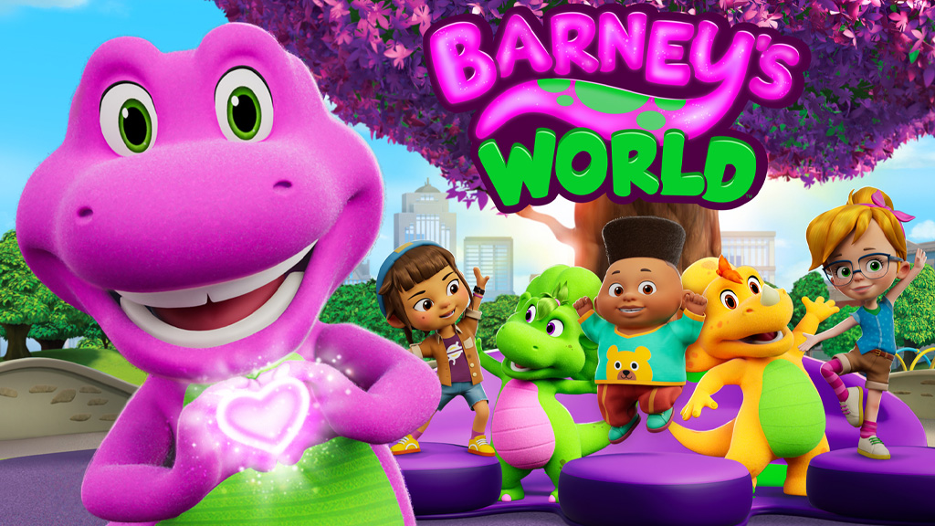 Можем да надникнем в завръщането на Barney с новия анимационен сериал, света на Barney