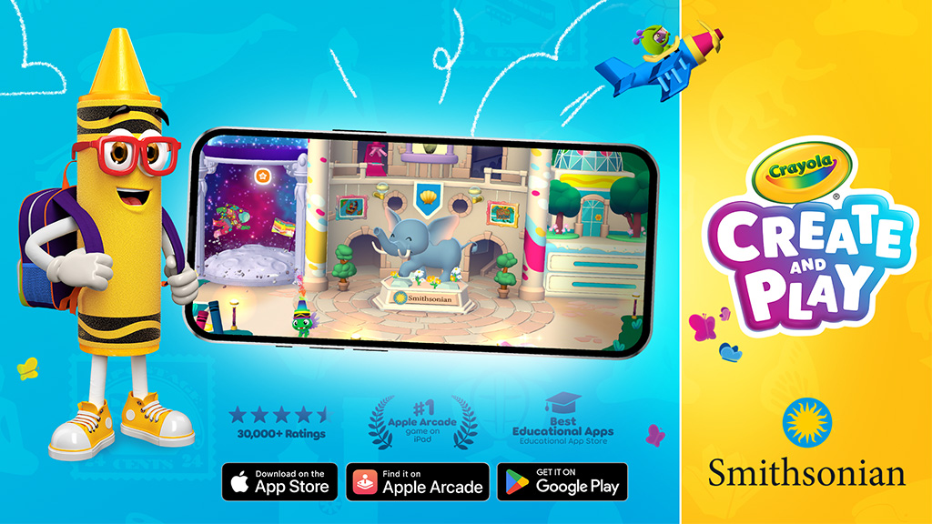 Crayola се обединява със Smithsonian Institute и Red Games Co. за мобилна игра