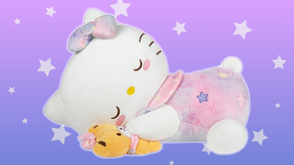 Игрална демонстрация: Jazwares Hello Kitty и приятелите 18-инчова Dreamland спяща плюшена фигура