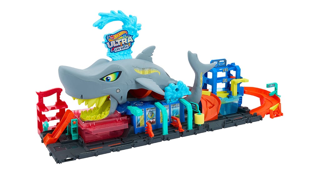 Игрална демонстрация: Mattel Hot Wheels Ultra Shark автомивка