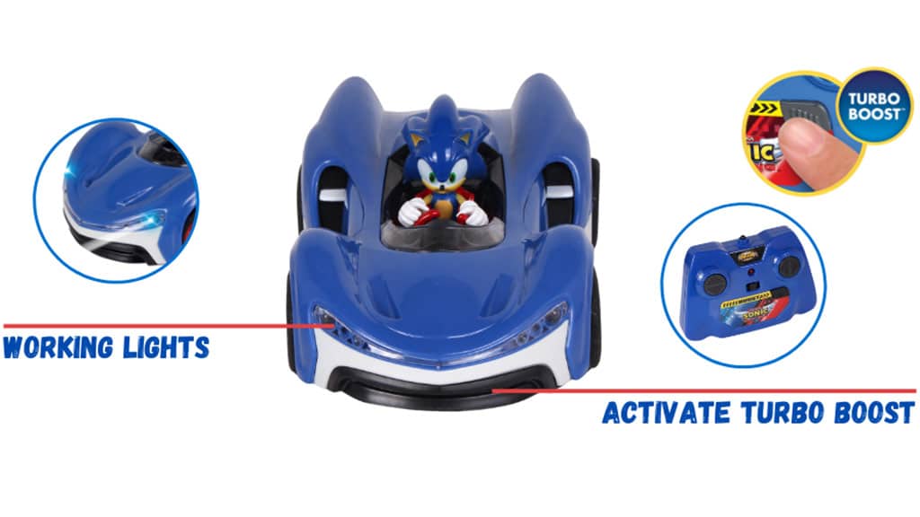 Игрална демонстрация: NKOK Team Sonic Racing R/C Turbo Boost дистанционно управление кола