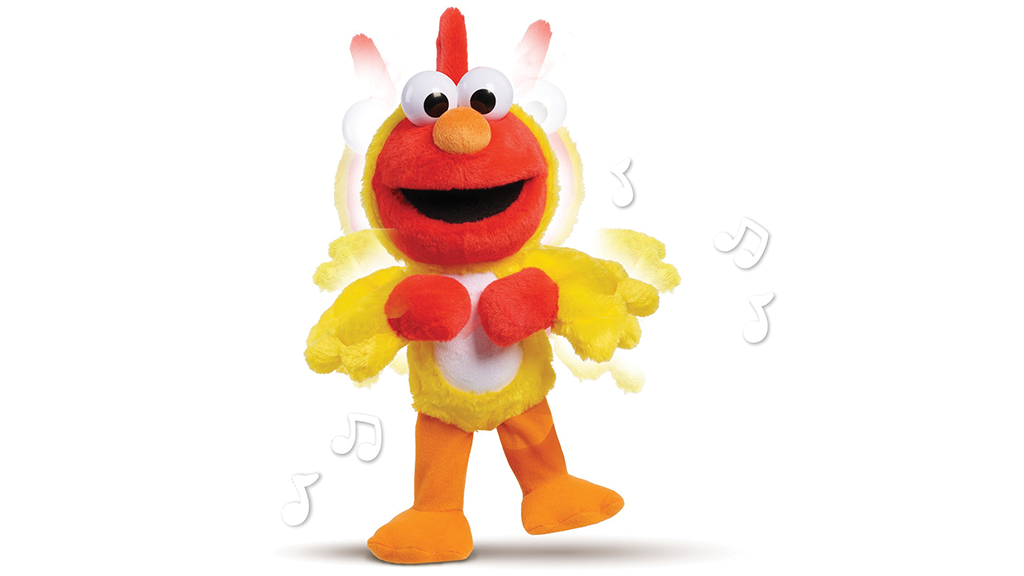 Игрална демонстрация: Sesame Street Chicken Dance Elmo интерактивна плюшена фигура