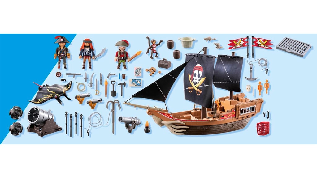 Презентация на играчки: Playmobil голям пиратски кораб