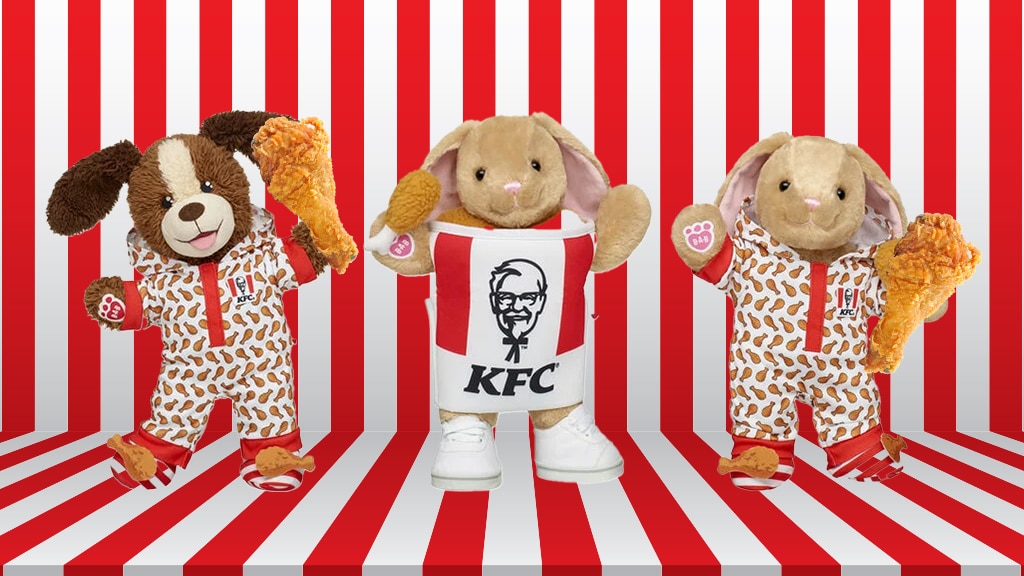 Сътрудничеството между KFC и Build-A-Bear за сладка (и вкусна) колекция от плюшени играчки