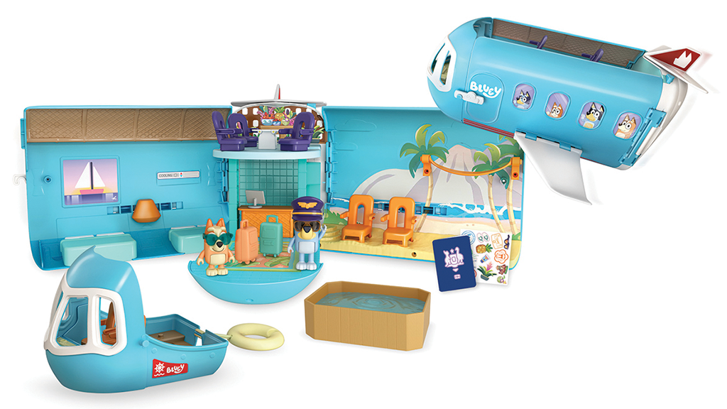 Moose Toys Bluey 3 в 1 трансформиращ се самолетен комплект за игра