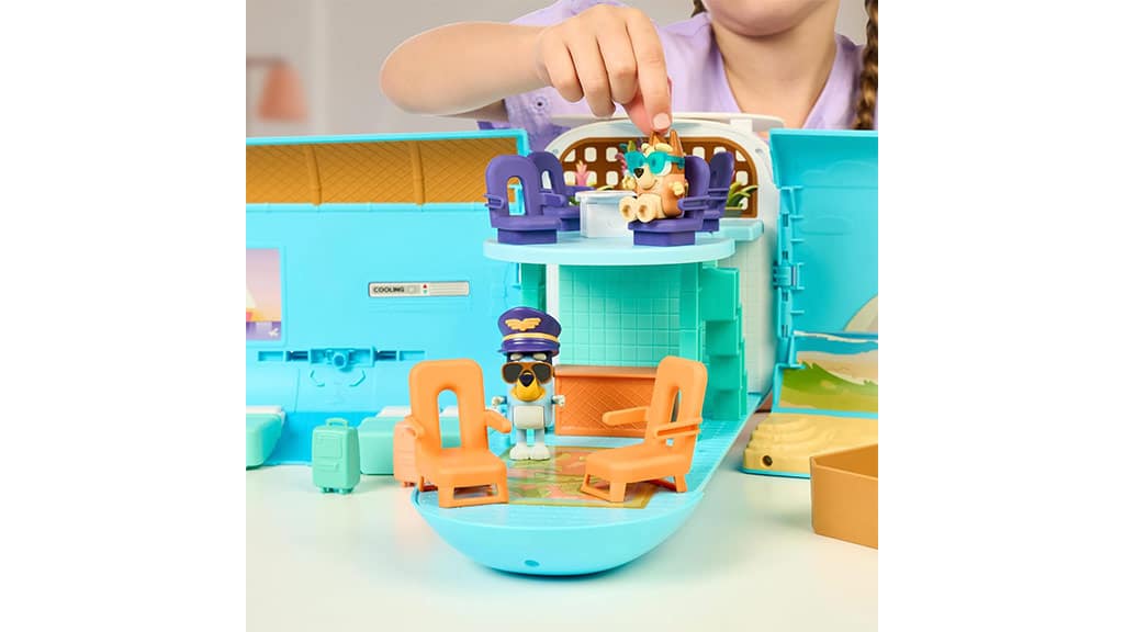 Moose Toys Bluey 3 в 1 трансформиращ се самолетен комплект за игра
