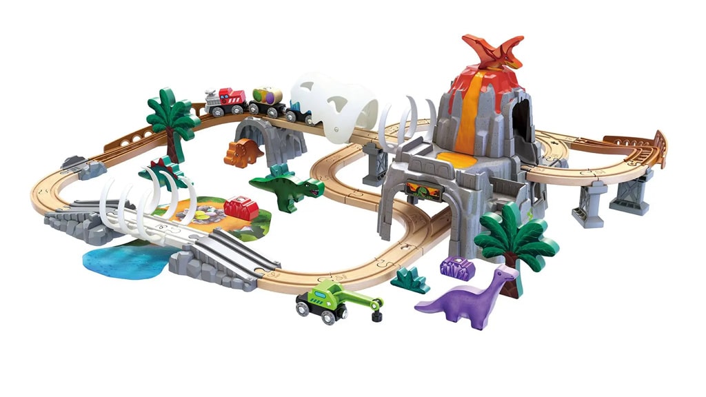 Hape Dino Железопътно Приключенско Комплект