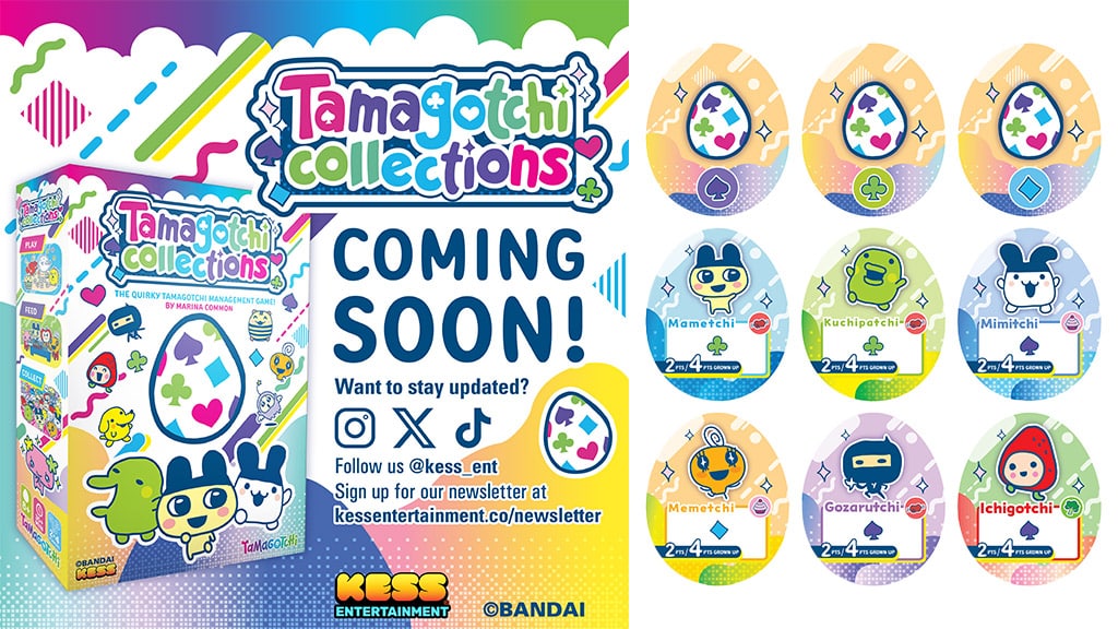 Добавете уникални Tamagotchi персонажи към тази очарователна нова настолна игра