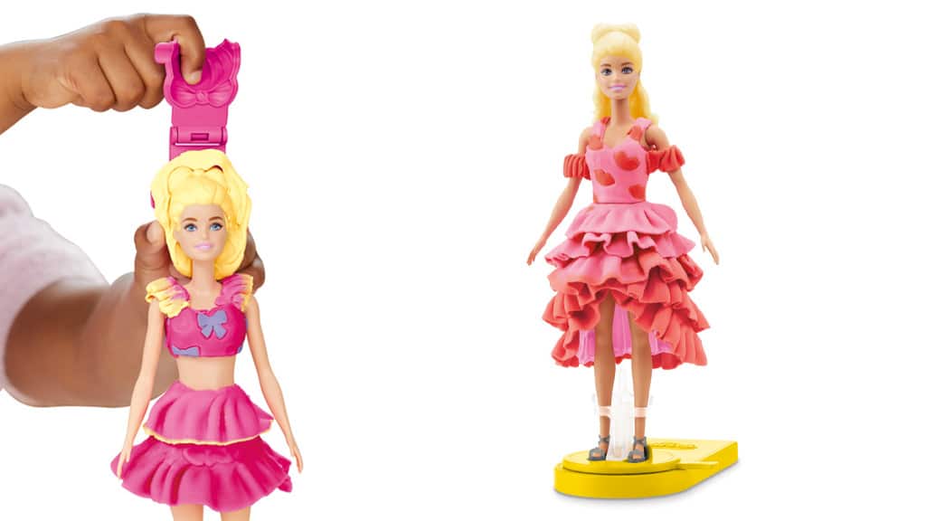 Куклите Barbie могат да дефилират по модния подиум с нови дрехи и аксесоари Play-Doh