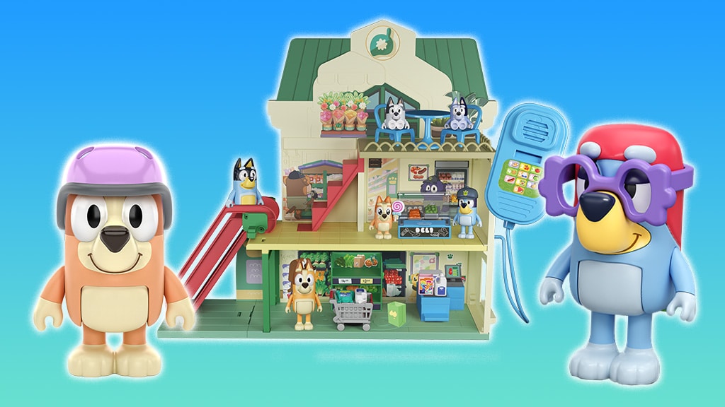 Ура, нови Bluey играчки пристигат