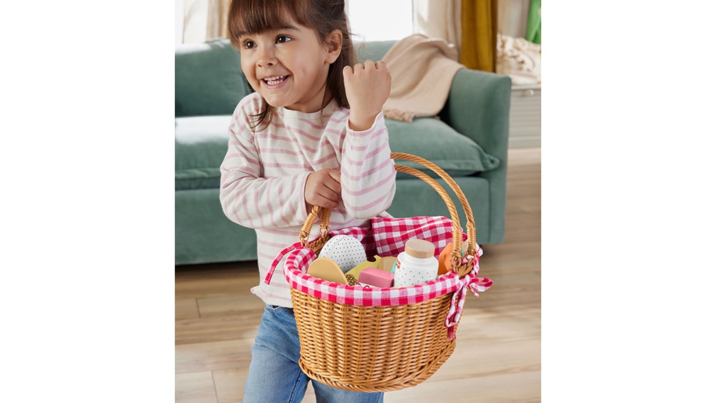 Mattel Fisher-Price дървена кошница за пикник комплект