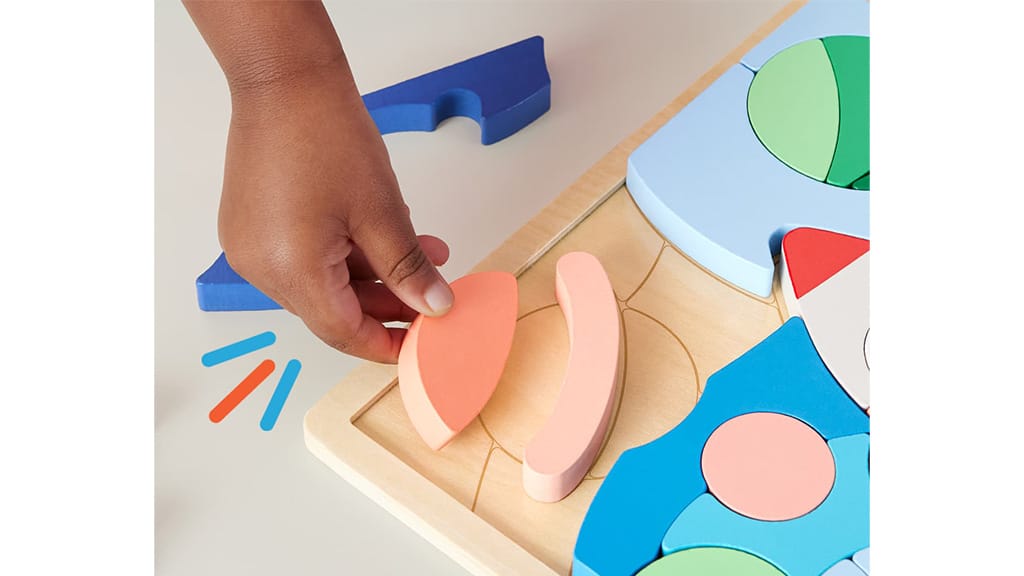 Mattel Fisher-Price дървени блокчета за пъзел