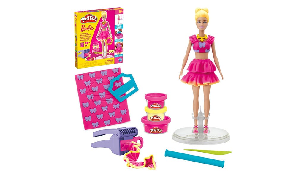 Децата могат да създават творения, подходящи за подиум, с Play-Doh Barbie комплекти за игра