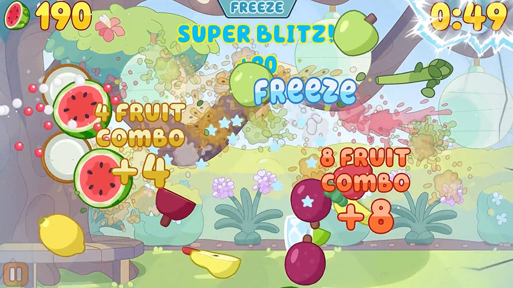 Bluey се присъединява към Fruit Ninja за плодови забавления