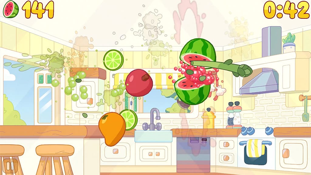 Bluey се присъединява към Fruit Ninja за плодови забавления