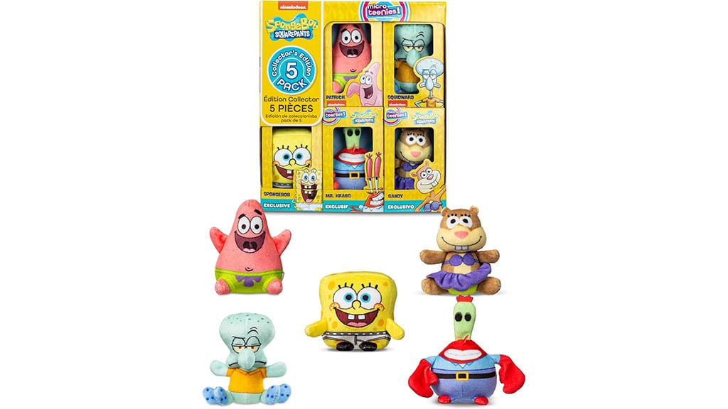 Basic Fun! Micro Teenies SpongeBob 5 броя пакет