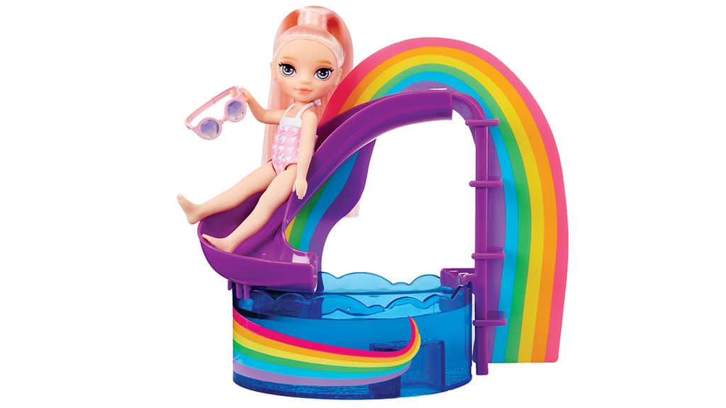 MGA Entertainment Rainbow High Littles Комплект за игра с басейн
