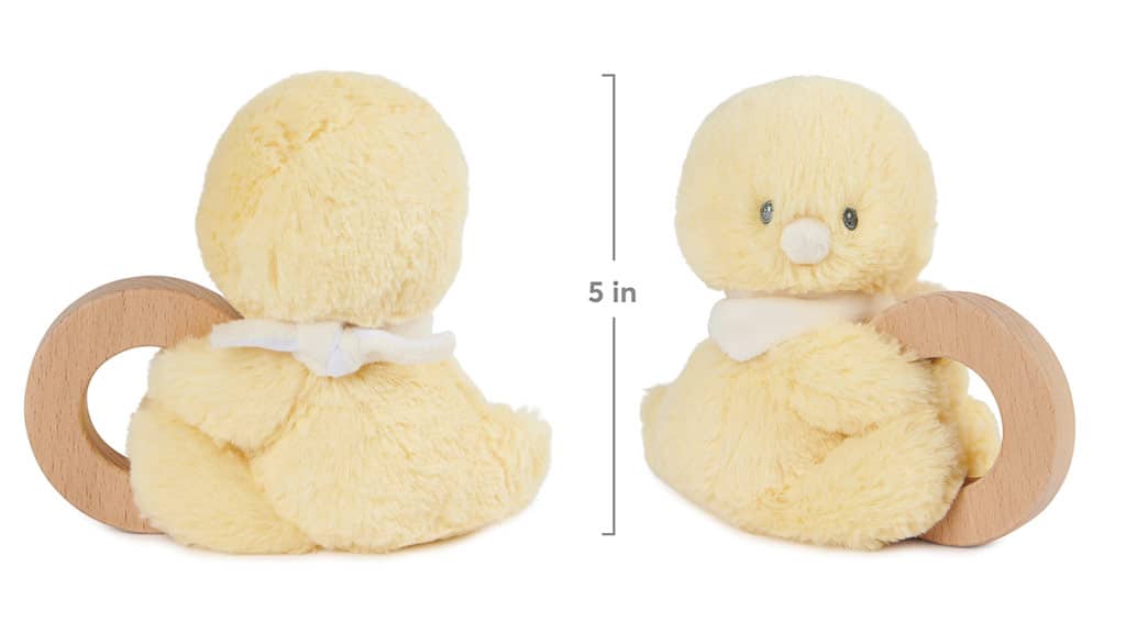 Baby GUND Устойчиво мек плюшен дрънкалка пръстени