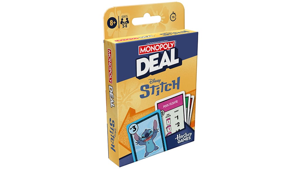 Малко извънземно шегуване се появи в Monopoly Deal: Disney Stitch изданието