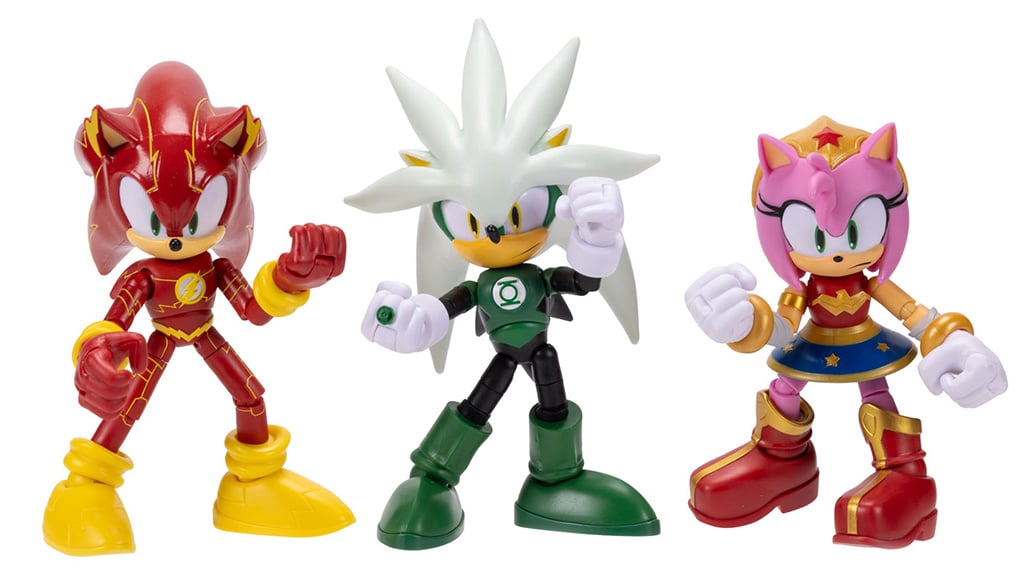 DC Comics и Sonic, енотът обединяват силите си за фантастична нова колекция от фигурки