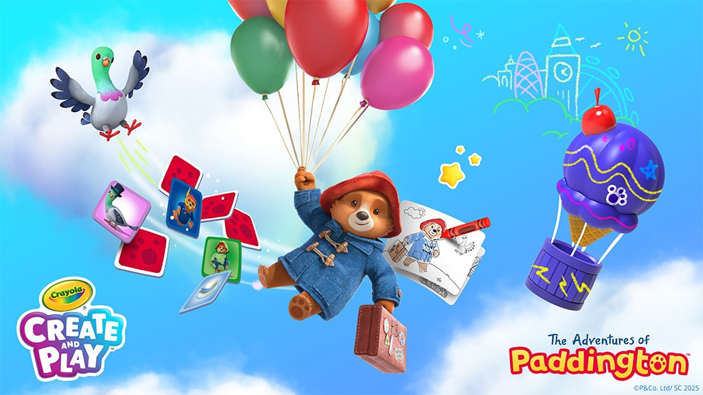Падингтън тръгва на лятна ваканция в приложението Crayola Create and Play+