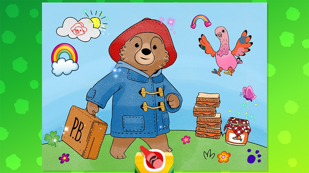Падингтън тръгва на лятна ваканция в приложението Crayola Create and Play+