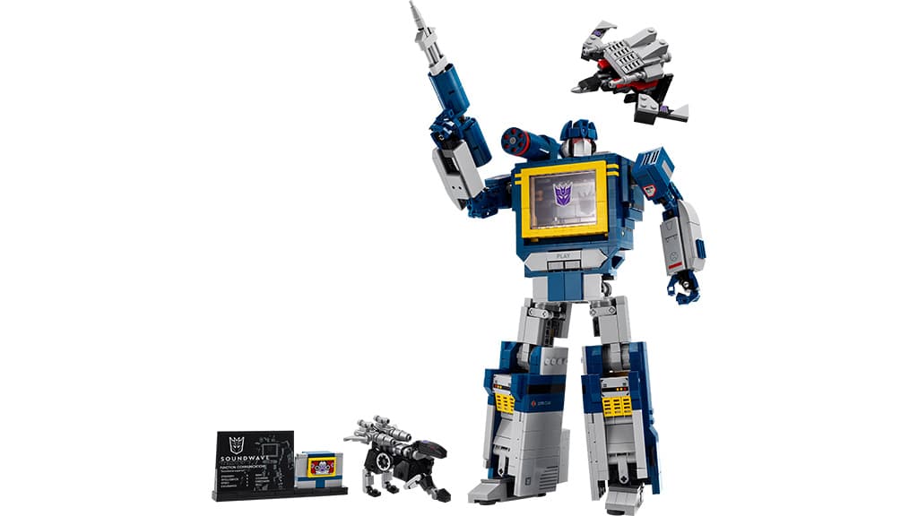 Този LEGO Transformers Soundwave робот е един от най-яките комплекти за строене