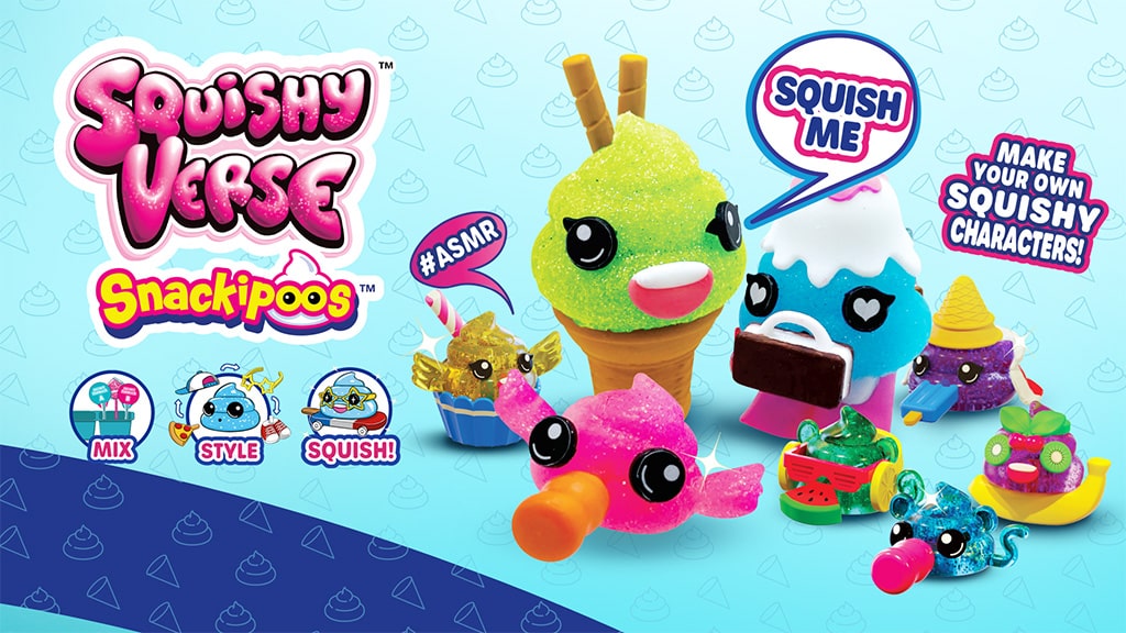 Очарователни Squishyverse Snackipoos играчки лакомства