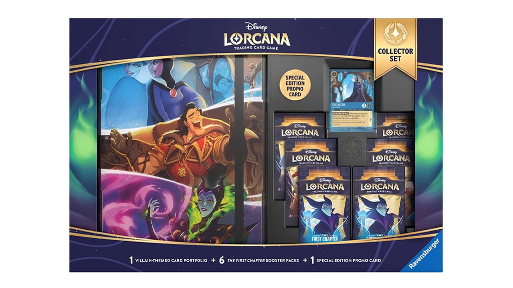 Този колекционерски комплект Disney Lorcana е вълнуващо зъл.