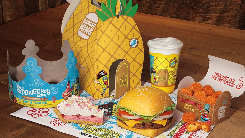 Новото меню на Burger King с Спондж Боб е забавно и свежо.