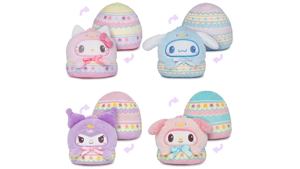 TeeTurtle Hello Kitty и приятелите й са обърнати плюшени играчки, които са яйцевидни и чудесни.