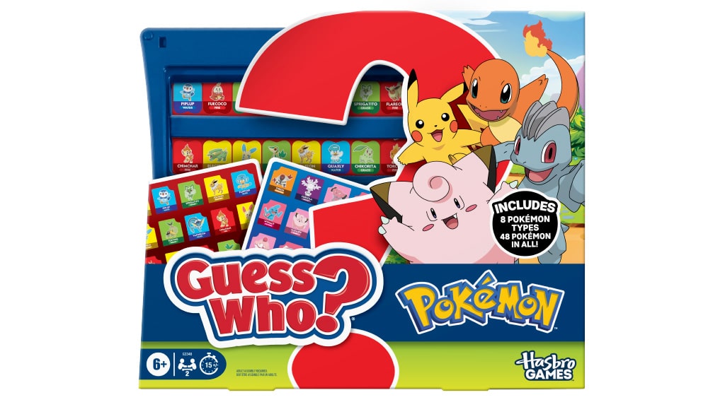 Децата могат да проверят знанията си с настолната игра на Hasbro "Познай?" Pokémon.